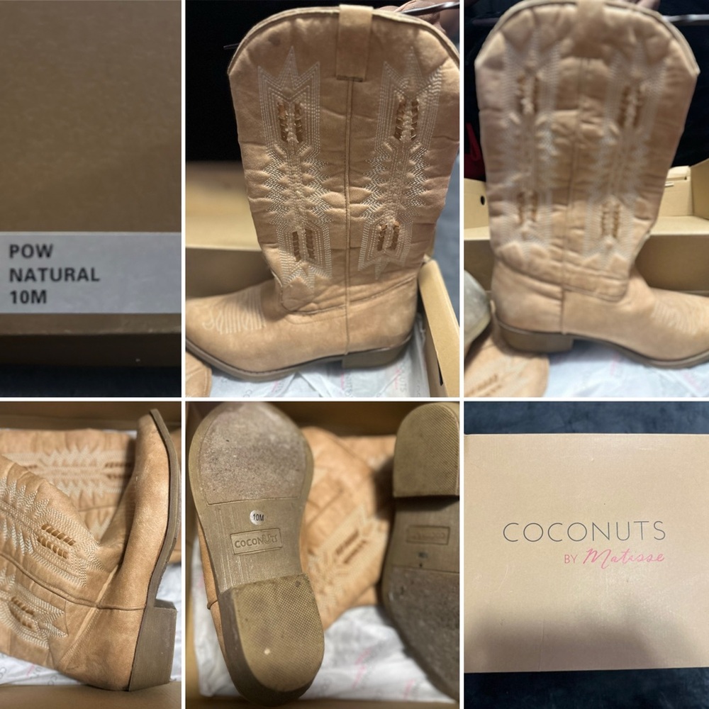 Coconuts by Matisse Natural Western Boots
